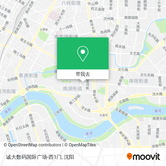 诚大数码国际广场-西1门地图