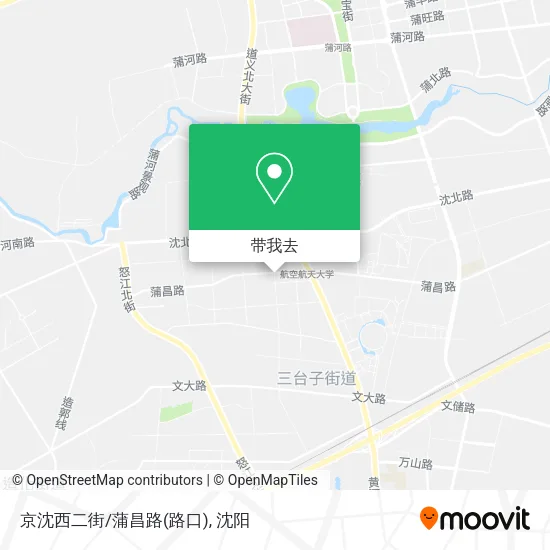 京沈西二街/蒲昌路(路口)地图