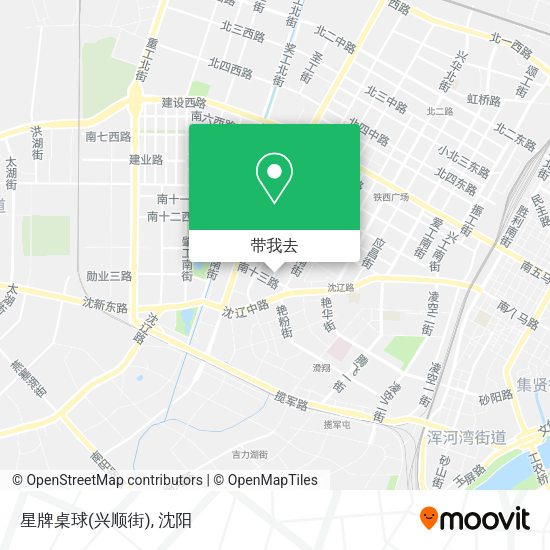 星牌桌球(兴顺街)地图