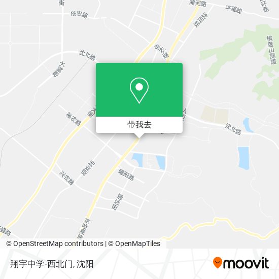 翔宇中学-西北门地图