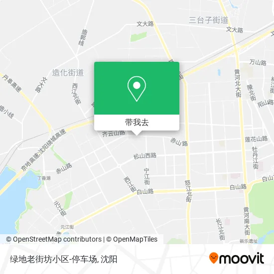 绿地老街坊小区-停车场地图