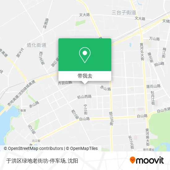 于洪区绿地老街坊-停车场地图