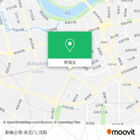 新榆公馆-东北门地图