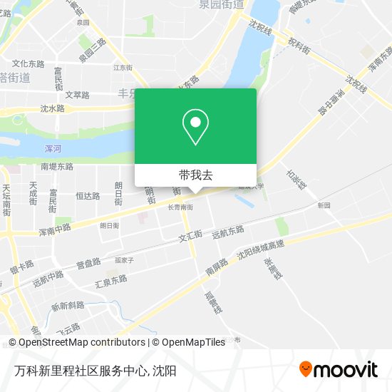 万科新里程社区服务中心地图