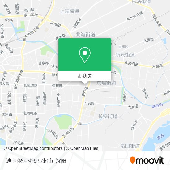 迪卡侬运动专业超市地图