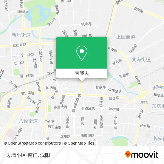 边墙小区-南门地图