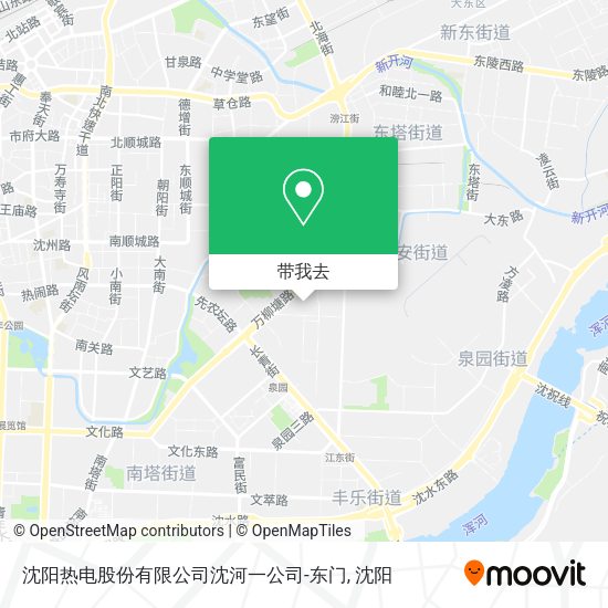 沈阳热电股份有限公司沈河一公司-东门地图
