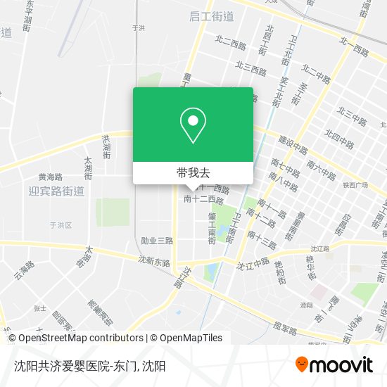 沈阳共济爱婴医院-东门地图