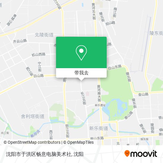 沈阳市于洪区畅意电脑美术社地图