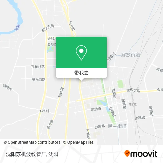 沈阳苏机波纹管厂地图