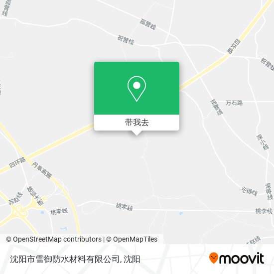 沈阳市雪御防水材料有限公司地图