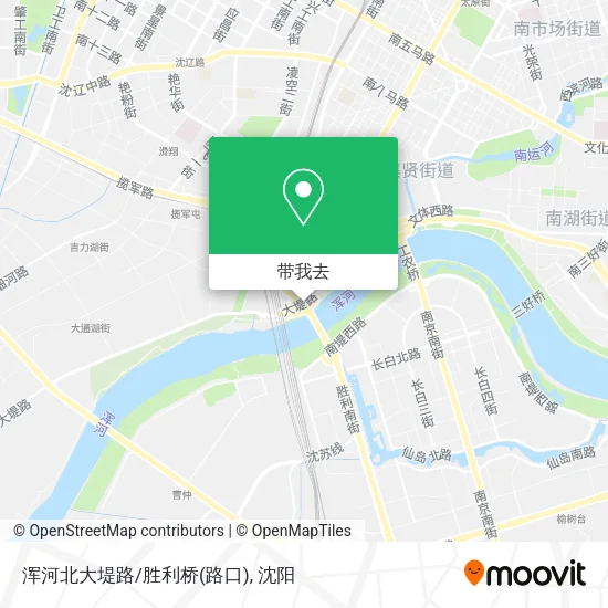 浑河北大堤路/胜利桥(路口)地图