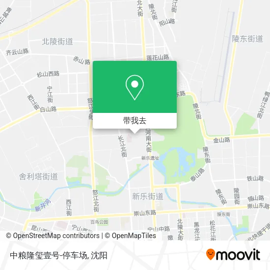 中粮隆玺壹号-停车场地图