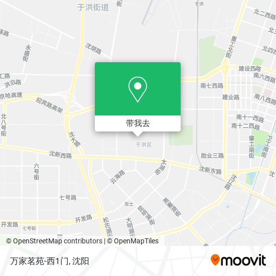 万家茗苑-西1门地图