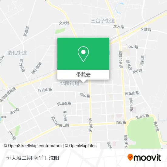 恒大城二期-南1门地图