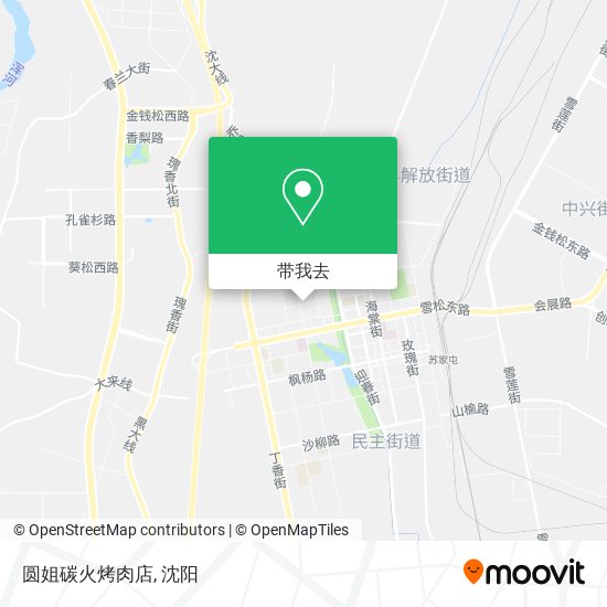 圆姐碳火烤肉店地图