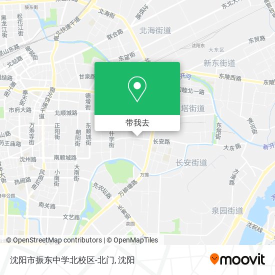 沈阳市振东中学北校区-北门地图