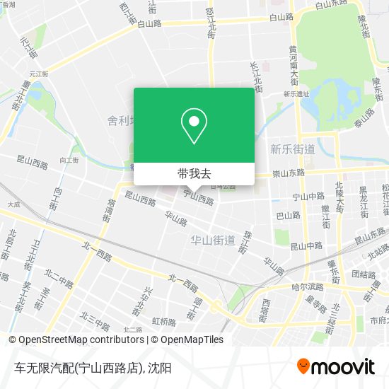 车无限汽配(宁山西路店)地图