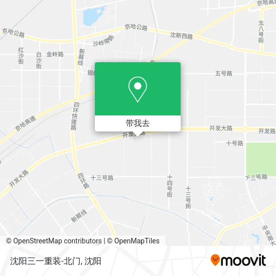 沈阳三一重装-北门地图