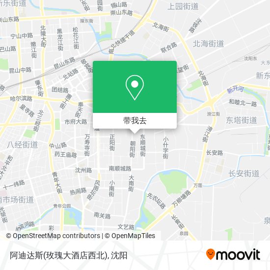 阿迪达斯(玫瑰大酒店西北)地图