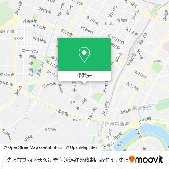 沈阳市铁西区长久凯奇宝沃远红外线制品经销处地图