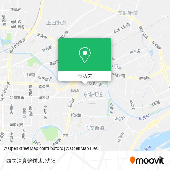 西关清真馅饼店地图