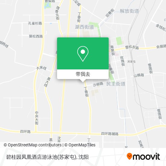 碧桂园凤凰酒店游泳池(苏家屯)地图