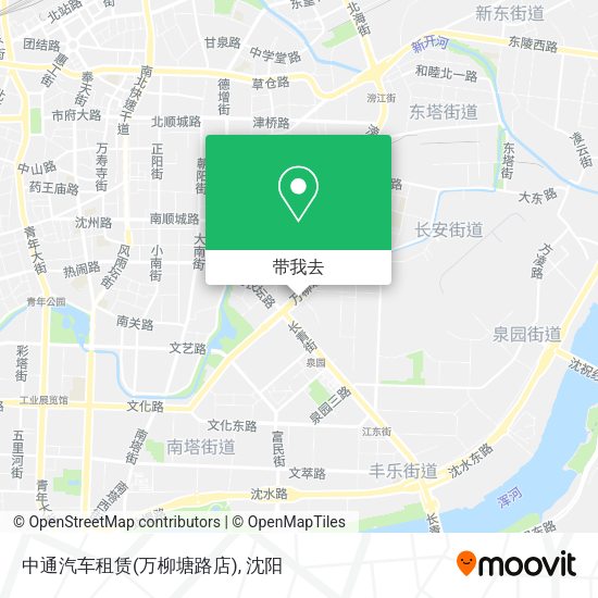 中通汽车租赁(万柳塘路店)地图