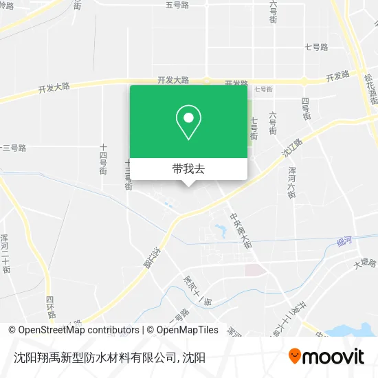 沈阳翔禹新型防水材料有限公司地图