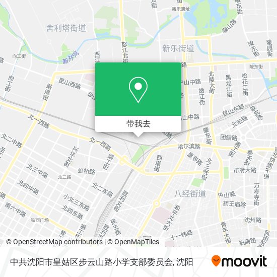 中共沈阳市皇姑区步云山路小学支部委员会地图