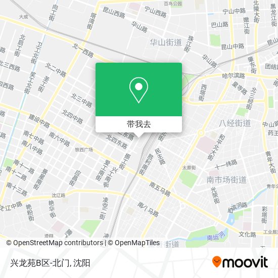 兴龙苑B区-北门地图