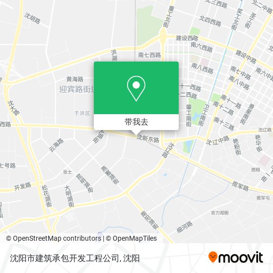 沈阳市建筑承包开发工程公司地图