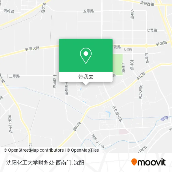 沈阳化工大学财务处-西南门地图