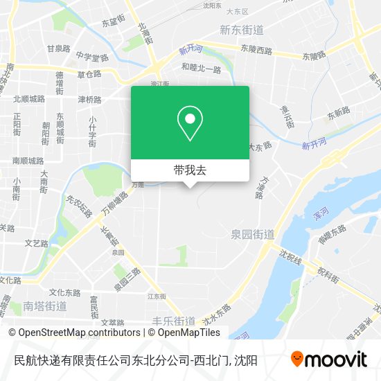 民航快递有限责任公司东北分公司-西北门地图