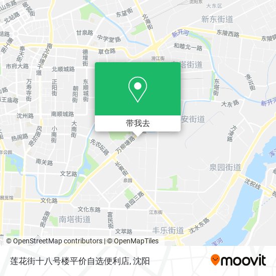 莲花街十八号楼平价自选便利店地图
