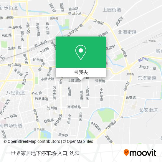 一世界家居地下停车场-入口地图