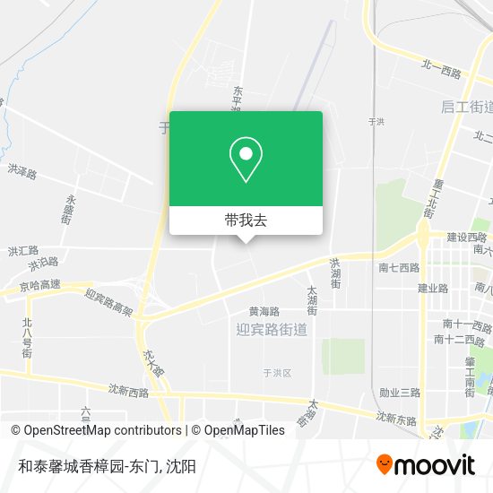 和泰馨城香樟园-东门地图