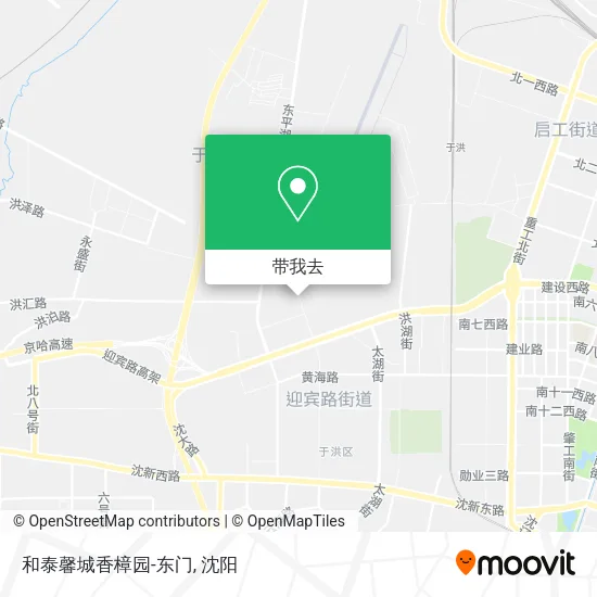 和泰馨城香樟园-东门地图