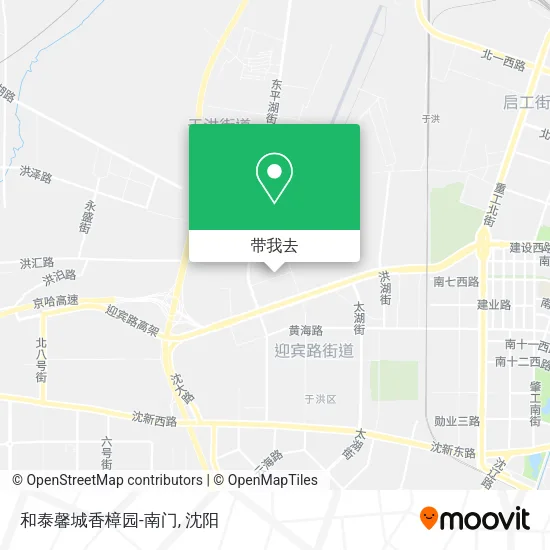 和泰馨城香樟园-南门地图