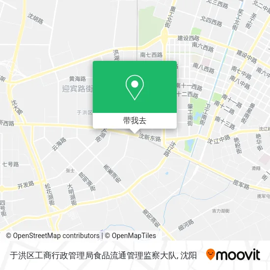 于洪区工商行政管理局食品流通管理监察大队地图