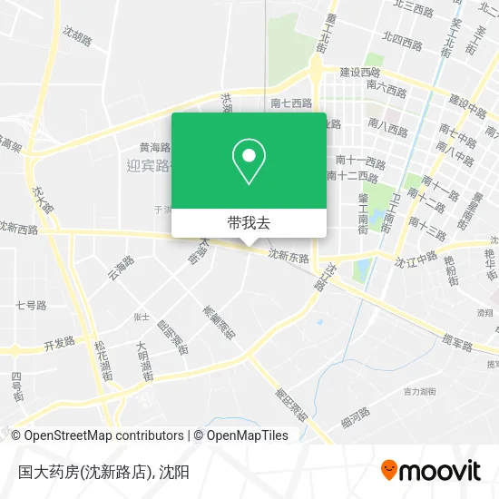 国大药房(沈新路店)地图