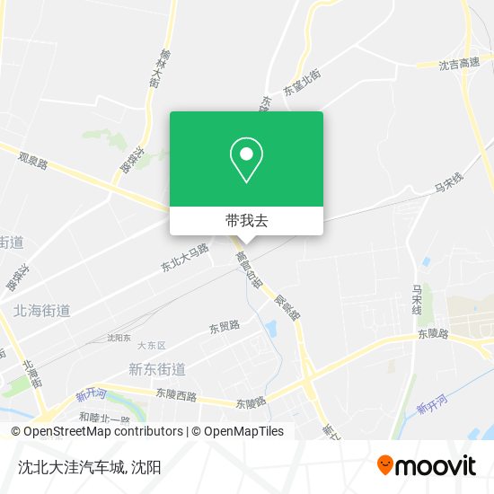 沈北大洼汽车城地图