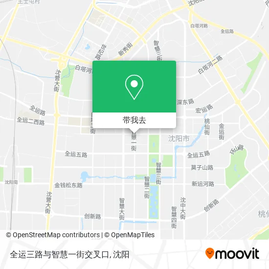 全运三路与智慧一街交叉口地图