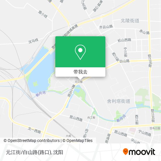 元江街/白山路(路口)地图
