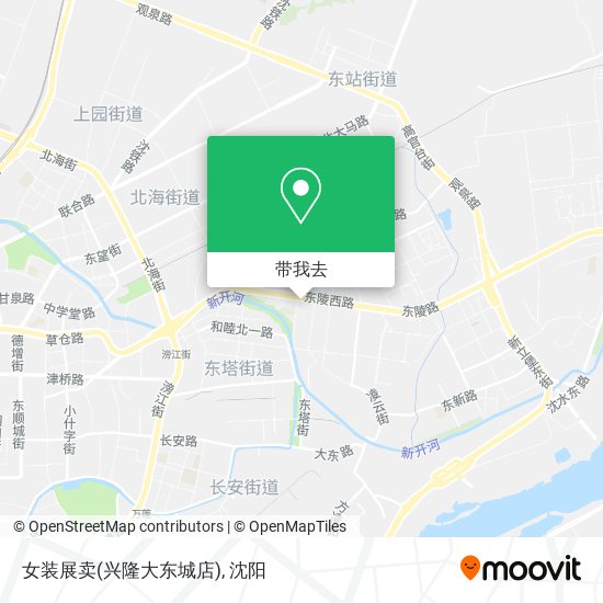 女装展卖(兴隆大东城店)地图