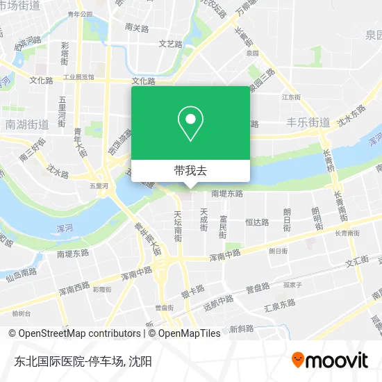 东北国际医院-停车场地图