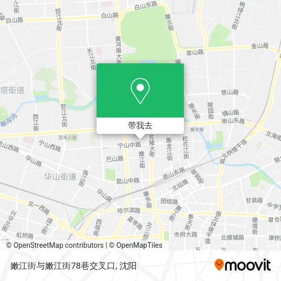 嫩江街与嫩江街78巷交叉口地图