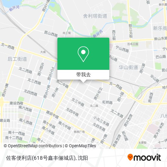 佐客便利店(618号鑫丰俪城店)地图