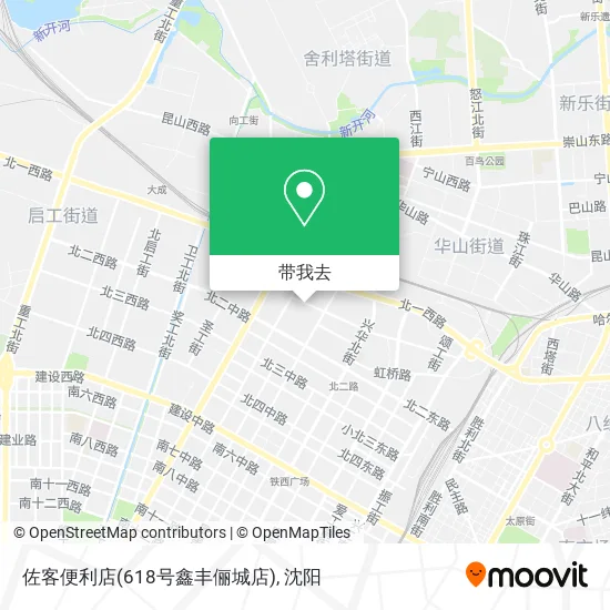 佐客便利店(618号鑫丰俪城店)地图