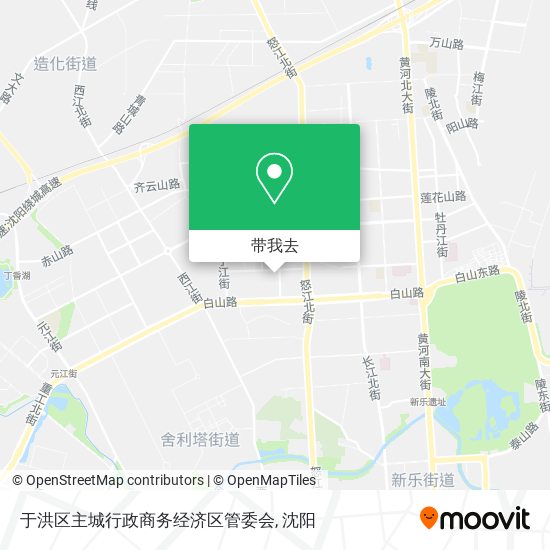 于洪区主城行政商务经济区管委会地图